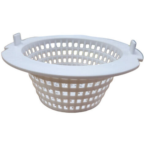 Cesta redonda para skimmer de piscina elevada - Diámetro 16 cm - Blanco (1/3)