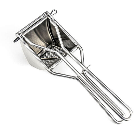 Prensa de patatas de acero inoxidable 430, exprimidor de cítricos de acero inoxidable, exprimidor manual doméstico, prensa de patatas (2 piezas) (1/5)