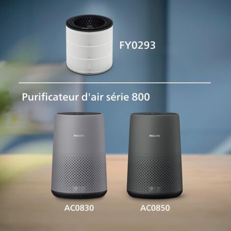 Kit Filtres HEPA + Charbon Actif Philips Série 800 - FY0293/30 FY0194/30 - Compatible AC0830 AC0820 AC0819