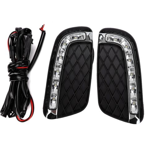 1 par de luces LED de conducción diurna (DRL), intermitentes adecuados para Mercedes-Benz Smart 08-11