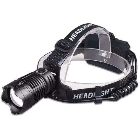 Linterna frontal recargable, linterna frontal LED XHP360 superpotente, linterna frontal LED superbrillante de 8000 lúmenes, la luz más brillante adecuada para pesca y exploración (1/5)