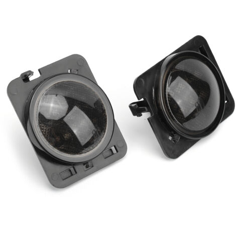 Luz de posición lateral LED de 12 V CC con lente ahumada de repuesto, para Jeep Wrangler JK JKU 2007-2018 (1/5)