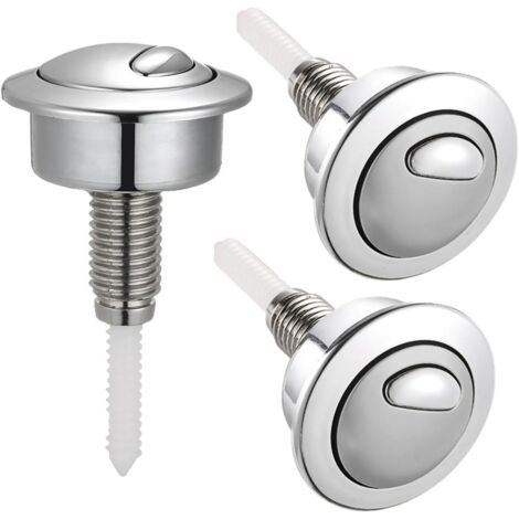 Juego de 3 pulsadores para cisterna de inodoro de doble descarga para Siamp para Optima 49 Pulsador de inodoro de doble descarga para Twyford Vitra