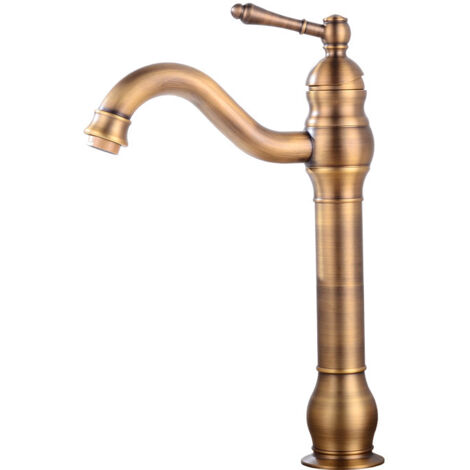 Grifo de baño negro con ducha de mano de agua caliente y fría, grifo mezclador de bronce frotado con aceite. (1/5)