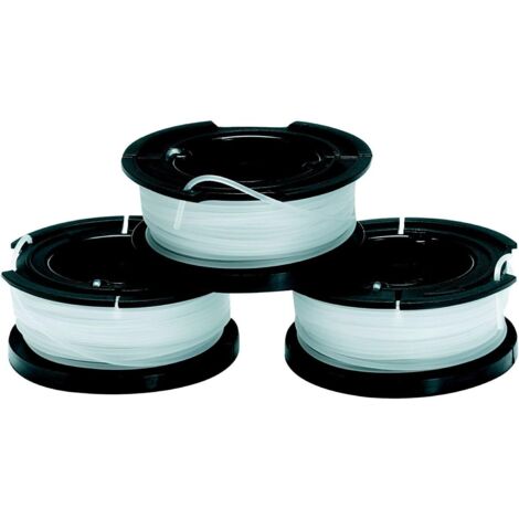 Paquete de 3 carretes de repuesto para desbrozadoras - Carrete de alimentación automática Reflex Plus - 3 x 11 m de hilo de nailon resistente y transparente - Hilo de 1,6 mm (1/5)