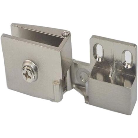 pares de bisagras para puertas de vidrio sin marco, gabinetes de vidrio de montaje lateral, bisagras para puertas de ducha, repuestos para gabinetes de vidrio y puertas para muebles. (1/5)