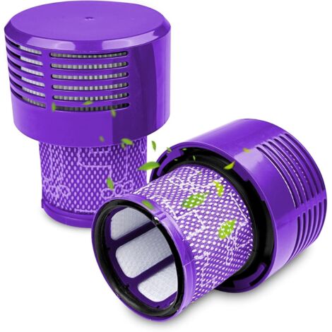 Paquete de 2 filtros compatibles con Dyson V10, accesorio de filtro para aspiradora, repuesto lavable para aspiradora Cyclone, compatible con Total Clean, repuesto lavable. (1/5)