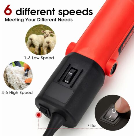 Tijeras De Oveja De 750 W, Kit Profesional De Aseo Eléctrico Para