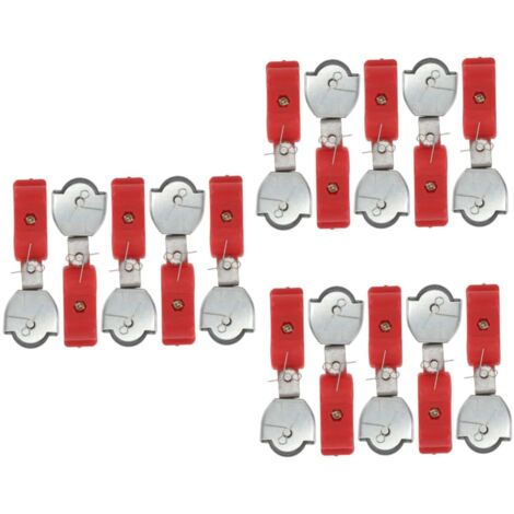 30 piezas de polea de cable giratoria de elevación, cable de acero, polea simple, herramienta de elevación, torno de plástico en miniatura, suministros de polea de taller, poleas rojas (1/5)