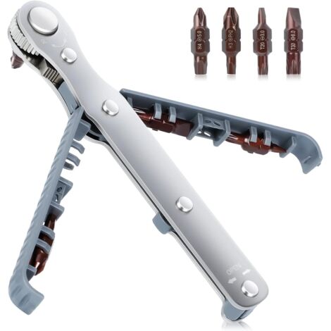 Juego De Mini Destornilladores De Trinquete De 1/4 De Pulgada, Rango