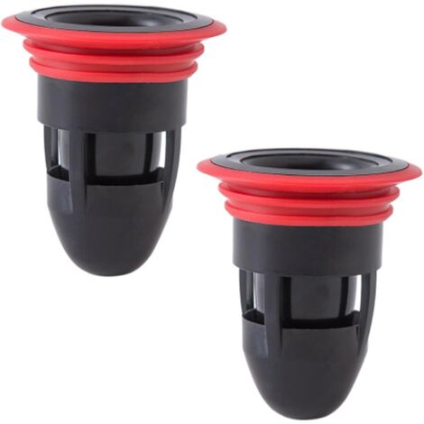 x Desagües de ducha para baño con sifón, núcleo de desagüe desodorizante, válvula antirretorno de 41-50 mm