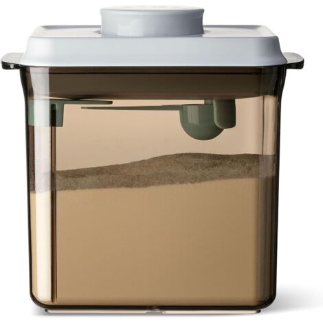 Dispensador de leche en polvo de 1700 ml, dosificador con cuchara para almacenar leche en polvo, harina, verduras deshidratadas y frutos secos.