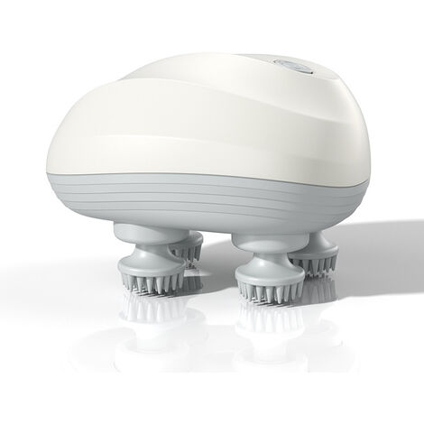Masajeador eléctrico de cuero cabelludo, masajeador con masaje de cuatro patas, masajeador de cuero cabelludo portátil impermeable con presión para relajación. (1/2)