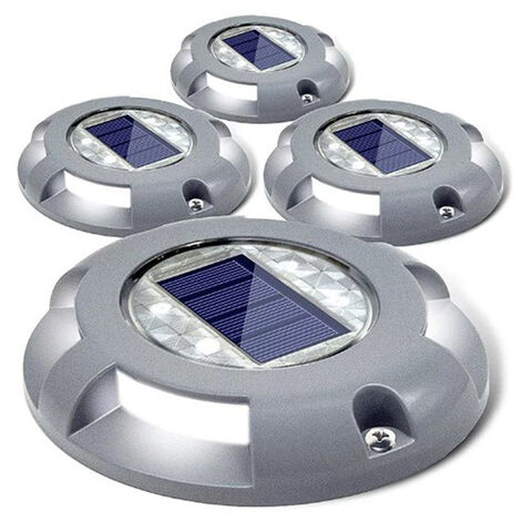Luces solares para jardín de exterior (8 unidades), con LED de colores y luz blanca cálida, impermeables, para césped, patio, regalos, Halloween y decoración navideña. (1/4)