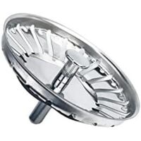 Colador de fregadero de cocina, tapón de fregadero, tapa de colador de fregadero de cocina, colador de fregadero de acero inoxidable, diámetro de 84 mm