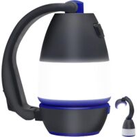 Lámpara de camping LED cuádruple todo en uno, linterna portátil y lámpara de escritorio con 5 modos, luz recargable para tienda de campaña, banco de energía para foco multifuncional de exterior.