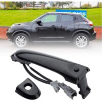 Manija exterior de puerta delantera derecha (negra) para Nissan F15 2010-2022 (80644-1FA5A, 80644-3WC2A, 80640-3WC2A)