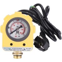 Controlador de presión - 220 V 010 bar, interruptor electrónico, presostato ajustable para bomba de agua (enchufe UE)