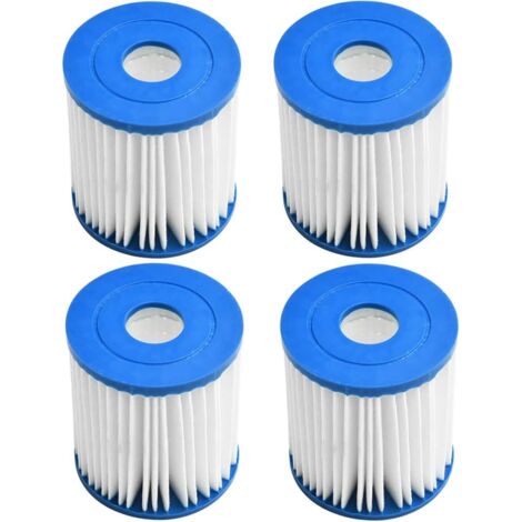 Lote de 4 filtros de repuesto para piscinas Intex, modelos 28601/28602, compatible con conjunto Tipo H 29007E - Para piscinas desmontables. (1/5)