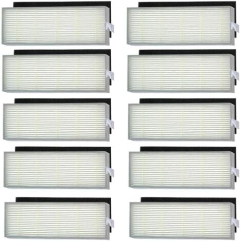 Lote de 10 esponjas + 10 filtros para robot aspirador ILIFE - Filtro HEPA para aspiradora Chuwi Ilife A4 A4S A6 (1/5)