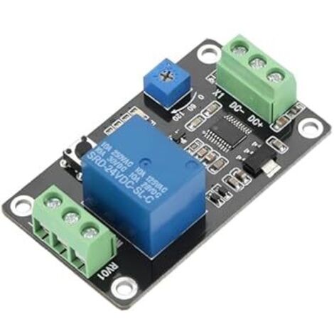 Módulo de Relé Temporizador DC 5V/12V/24V, Retardo de Encendido/Apagado, Temporizador On/Off (DC24V) (1/4)