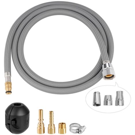 Tubo de repuesto para grifos de cocina Hansgrohe/Grohe con 6 adaptadores, modelo estándar 88624000/46174000/46092000, 1.5m (1/5)