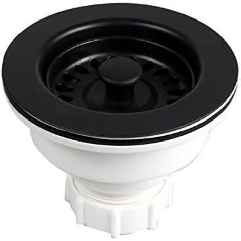 Brida (114 mm) para desagüe con cesta de 3,8 cm - Para fregadero de cocina (1/5)