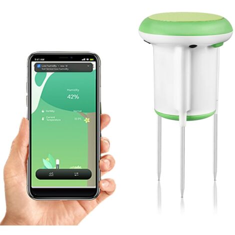 Sensor de humedad y temperatura del suelo inteligente para ZigBee, hogar inteligente, jardinería, monitoreo de macetas, IP67 impermeable, control remoto. (1/5)