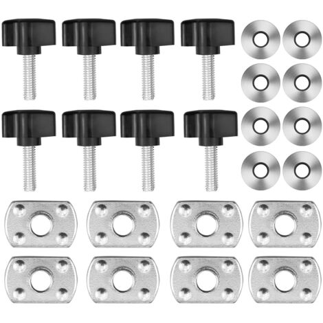 8 Set Bulloni per Tetto Rigido Universali per Jeep Wrangler - Kit Viti e Dadi a Sgancio Rapido Compatibile con Jeep Wrangler YJ TJ JK Unlimited Sahara Rubicon 2/4 porte (1/4)