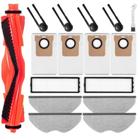 Kit de accesorios para XIAOMI H40 Robot Aspirador: 1 cepillo principal, 4 cepillos laterales, 2 filtros, 4 paños, 4 bolsas de polvo, 1 cepillo de limpieza. (1/5)