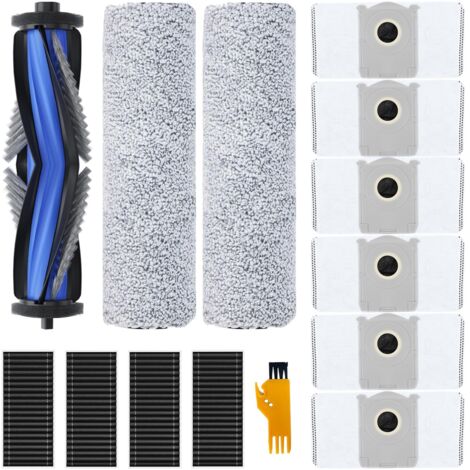 13 Piezas Accesorios para Ecovacs Deebot T80 Omni, Deebot X8/X9 Pro Omni Aspiradora, 1 Cepillo Principal, 2 Rodillos de Fregona, 4 Filtros, 6 Bolsas de Polvo (1/5)