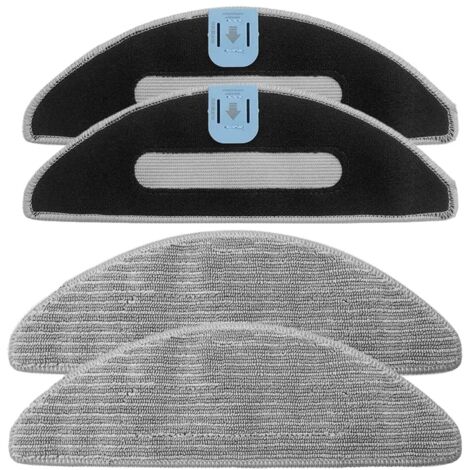 4 Piezas de Fundas de Chiffon para iRobot Combo i8/i8+/i5/i5+/j5/j5+, Accesorios de Robot Aspirador, Paños de Microfibra Lavables y Reutilizables (1/5)