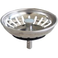 Filtro de desagüe de acero inoxidable para fregadero de cocina, tapón de drenaje, diámetro de orificio británico 83 mm