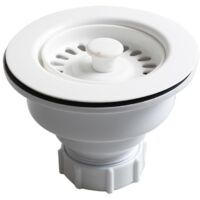 Fregadero de cuarzo blanco con escurridor de piedra acrílica y grifería de lavabo placa Drop XK247C108-k