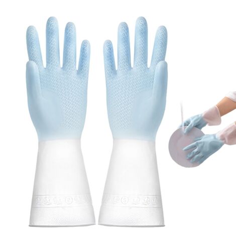 Gants De Ménage Glovables Imprimé Léopard Avec Nœud – Noir, Taille Unique