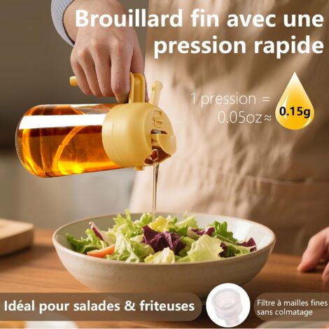 Flacon Pinceau à Huile En Verre Et Silicone - Distributeur De Sauce Avec Brosse Intégrée (300 Ml) - 6