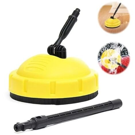 Nettoyeur de surfaces haute pression pour Karcher K1 K2 K3 K4 K5 K7, accessoire de nettoyeur de patio, brosse rotative à haute pression à manche long, accessoires de nettoyage à haute pression pour