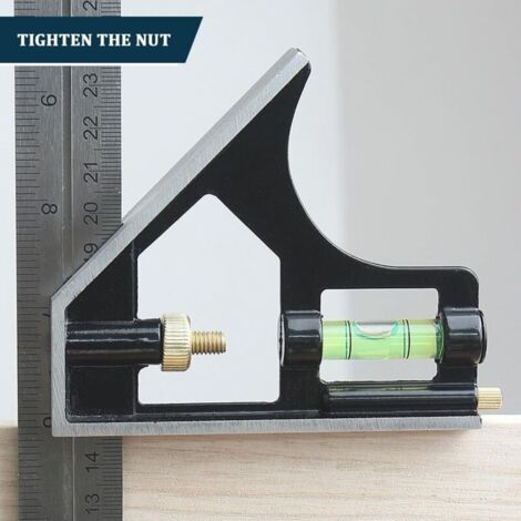 Équerre combinée en acier inoxydable de 300 mm Équerre combinée avec ...