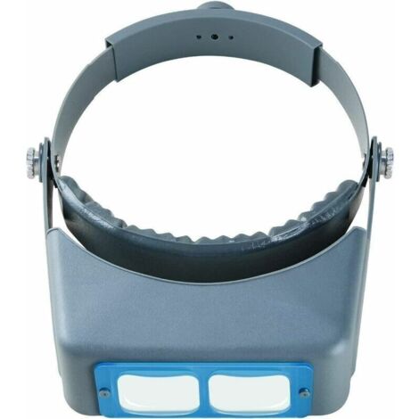 Bandeau Loupe Mains Libres Bijoutier Loupe Monture Tête Casque Loupe Visière Verre Optique 4 Lentilles Remplaçables pour Lecture, Réparation (1/4)