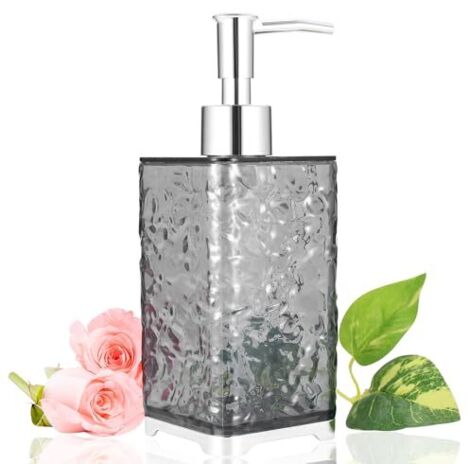 400 ML Distributeur Savon, Distributeur de Savon Liquide, Flacon Pompe Vide, Distributeur Shampoing et Gel Douche, Flacons Vides à Pompe pour Distributeurs de Savon et Lotion Cuisine Salle de Bain