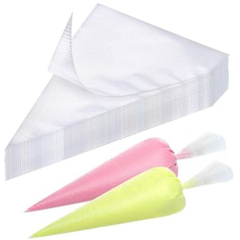 100 Pcs Poches à Douilles Patisserie, Poche à Douille Jetables Professionnel, Poche a Douille pour Deco Gateau, Cupcake, Pâtisserie, Biscuits
