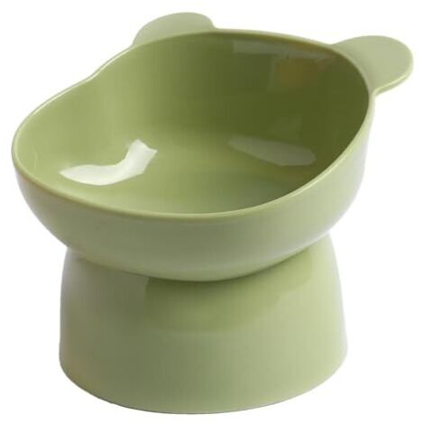 Gamelle Chat Surélevée, Bol Chat Sureleve Incline Anti Vomissement, Gamelle pour Chat Inclinable, Bol de Nourriture pour Chat Chien, Gamelle Chat pour Nourriture & Eau, Ecuelle Chaton Lave-Vaisselle (1/5)