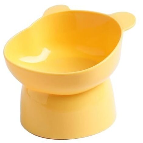 Gamelle Chat Surélevée, Bol Chat Sureleve Incline Anti Vomissement, Gamelle pour Chat Inclinable, Bol de Nourriture pour Chat Chien, Gamelle Chat pour Nourriture & Eau, Ecuelle Chaton Lave-Vaisselle (1/4)