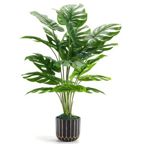 Der Rose Plantes Artificielles Interieur Monstera en Pot,71cm Fausse Plante Idéal pour la Décoration de Salon, Chambre, Bureau et Jardin(1 Pot) (1/4)