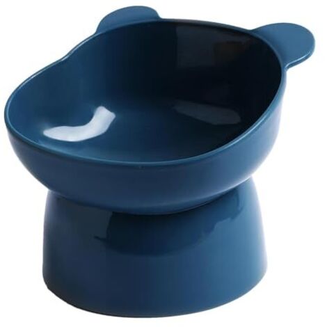 Gamelle Chat Surélevée, Bol Chat Sureleve Incline Anti Vomissement, Gamelle pour Chat Inclinable, Bol de Nourriture pour Chat Chien, Gamelle Chat pour Nourriture & Eau, Ecuelle Chaton Lave-Vaisselle (1/4)