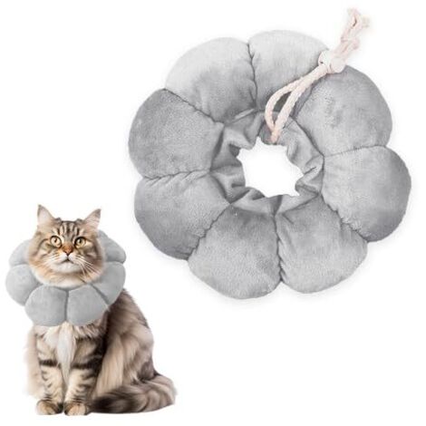 Collerette Chat Anti Lechage Souple,Confortable Collerette Chat Anti Grattage Tête,Collier de Récupération Chats,Post Operatoire Collerettes Chien Anti Morsure,Collier de Protection Chats (1/4)