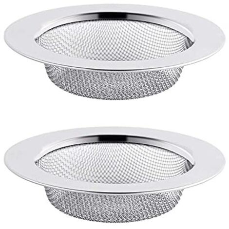 2PCS Filtre Amovible pour Évier de Cuisine, Tamis en Acier Inoxydable 11,5 cm, Accessoire de Cuisine Réutilisable (1/4)