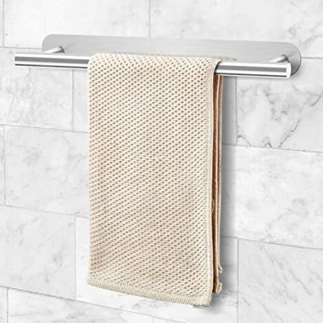 Porte Serviettes Mural 40 cm - Acier INOX sans Rouille - Serviette Barre Convient dans la Salle de Bain ou la Cuisine - Auto-adhésif 3M Robuste sans Perçage - Design Classique… (1/3)