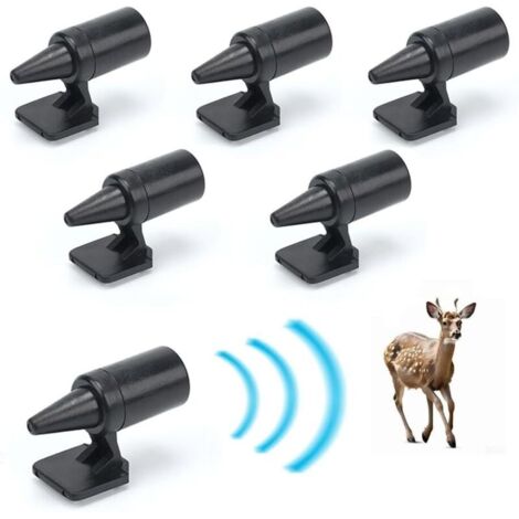 6 PCS Sifflet Ultrasons Ultra Son Anti-Gibier,Dispositif de Sifflet d'avertissement,Ultrasonique Cerf Attention,Éviter de Heurter Les Animaux,pour Voitures, Camions, Motos
