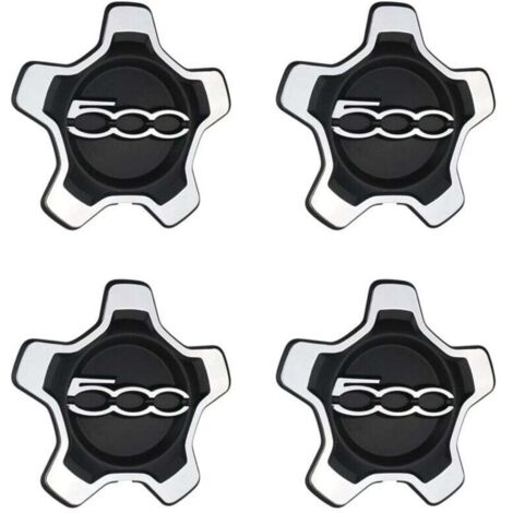Lot de 4 Enjoliveurs de Roue Anti-Poussière Compatible Piaggio 500X 2016-2022 Argent